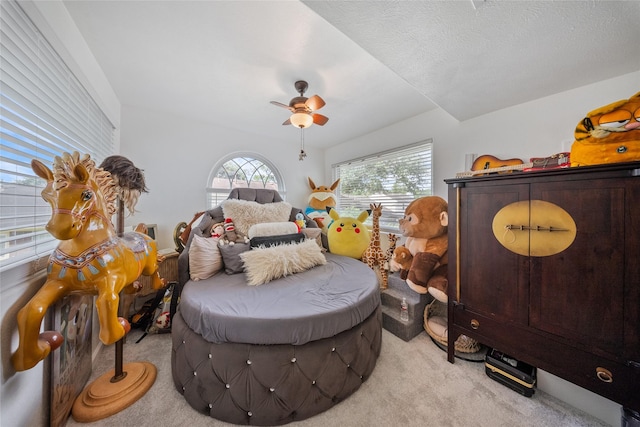 10135 Wayward Wind Ln, Houston, TX 77064 - bedroom featuring light carpet and a ceiling fan