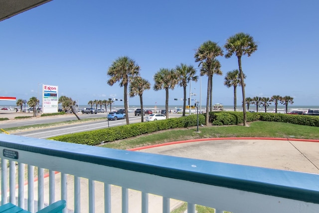 6102 Seawall Blvd Unit 105, Galveston, TX 77551 - balcony featuring a water view