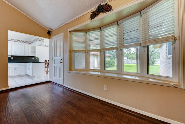 22619 Rockgate Dr, Spring, TX 77373 - unfurnished sunroom featuring lofted ceiling