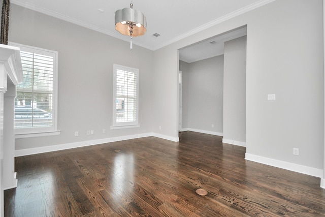 206 Green Blvd, Shenandoah, TX 77384 - unfurnished room with wood finished floors and crown molding