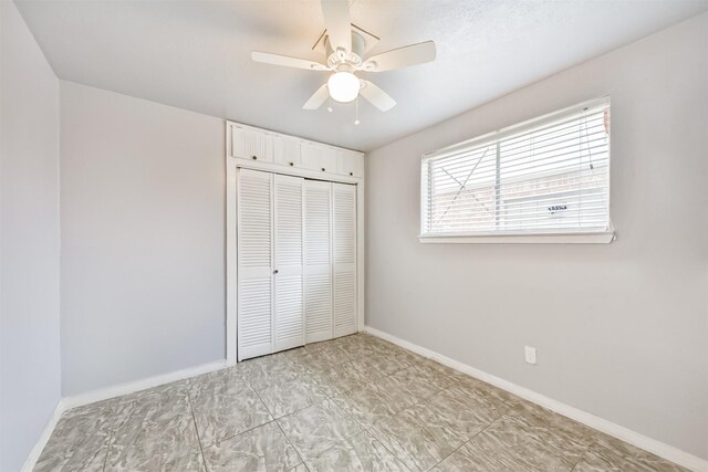 10806 Sagegulf Ln, Houston, TX 77089 - unfurnished bedroom with a closet and a ceiling fan