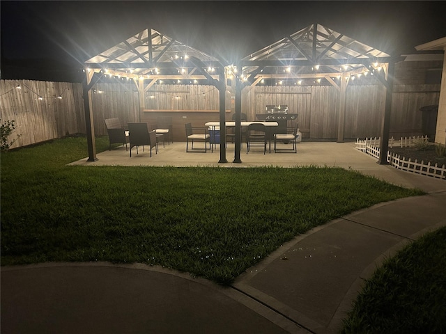 21319 Indigo Ruth Dr, Spring, TX 77379 - fenced backyard featuring a patio area