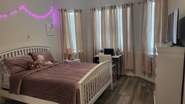21319 Indigo Ruth Dr, Spring, TX 77379 - bedroom featuring multiple windows and wood finished floors