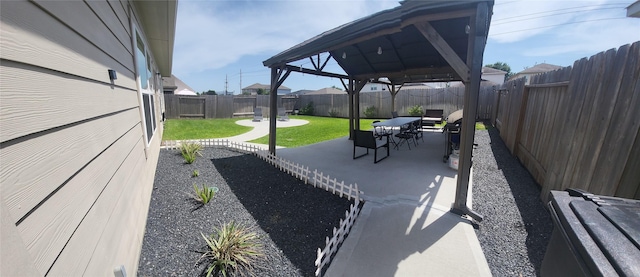 21319 Indigo Ruth Dr, Spring, TX 77379 - fenced backyard with a gazebo and a patio