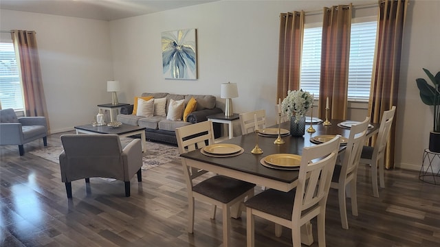 21319 Indigo Ruth Dr, Spring, TX 77379 - dining space featuring wood finished floors and healthy amount of natural light