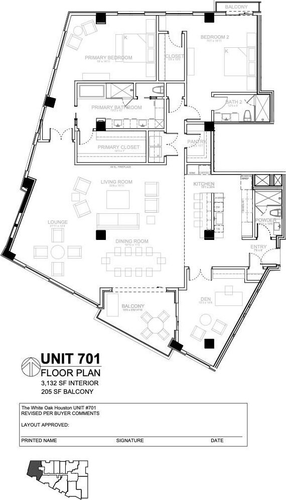 2520 Houston Ave Unit 701, Houston, TX 77009 - view of home floor plan