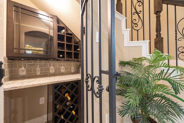 27619 Dalton Bluff Ct, Katy, TX 77494 - wine area featuring beverage cooler