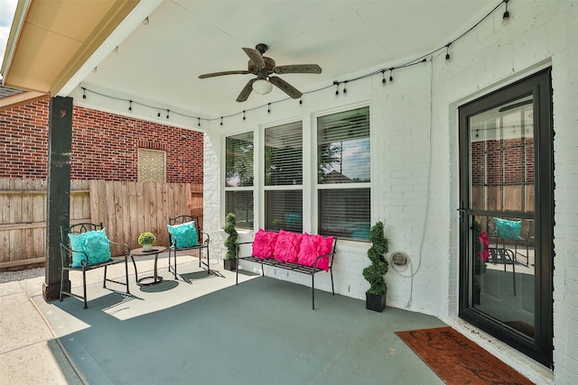 27619 Dalton Bluff Ct, Katy, TX 77494 - view of patio with a ceiling fan