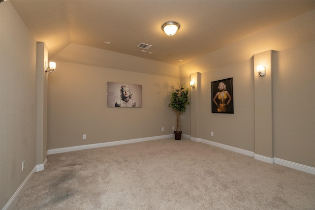 27619 Dalton Bluff Ct, Katy, TX 77494 - carpeted spare room with lofted ceiling and baseboards