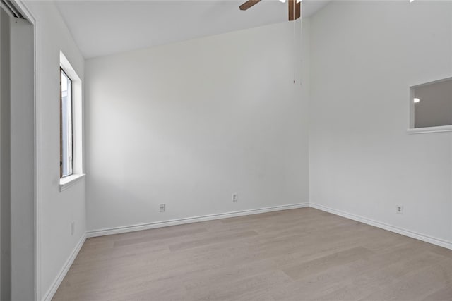 11011 Bandlon Dr, Houston, TX 77072 - unfurnished room with light wood finished floors, a ceiling fan, and plenty of natural light
