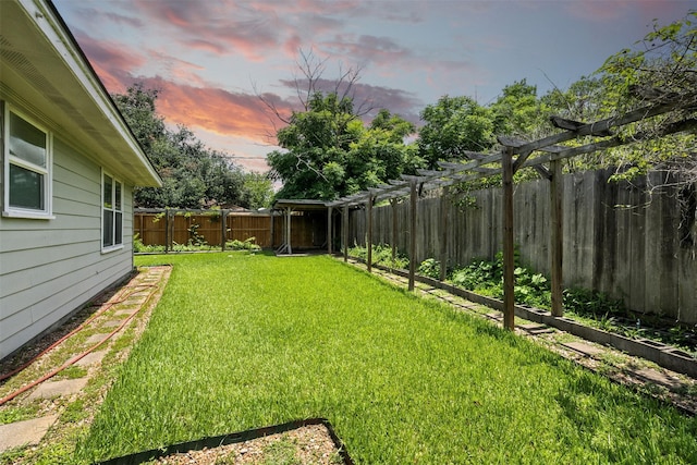 3014 Castlewood St, Houston, TX 77025 - fenced backyard featuring a pergola