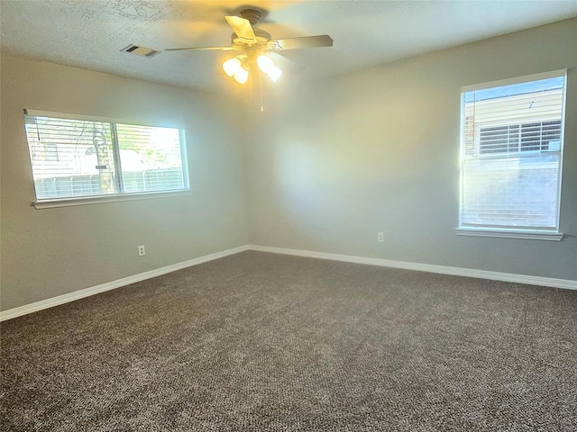 7715 Lobera Dr, Houston, TX 77083 - carpeted spare room with baseboards and ceiling fan