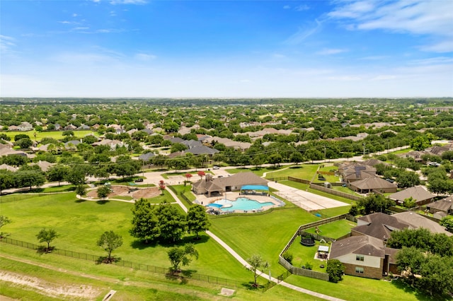6605 Fallen Breeze Ln, Dickinson, TX 77539 - aerial perspective of suburban area featuring a pool area