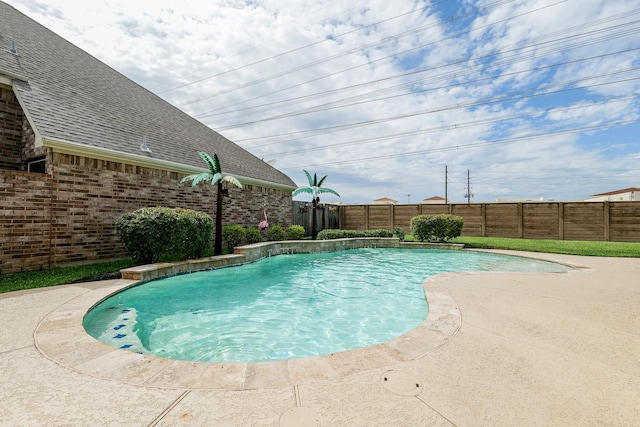 9335 Mystic Falls Ln, Humble, TX 77396 - view of pool with a fenced backyard
