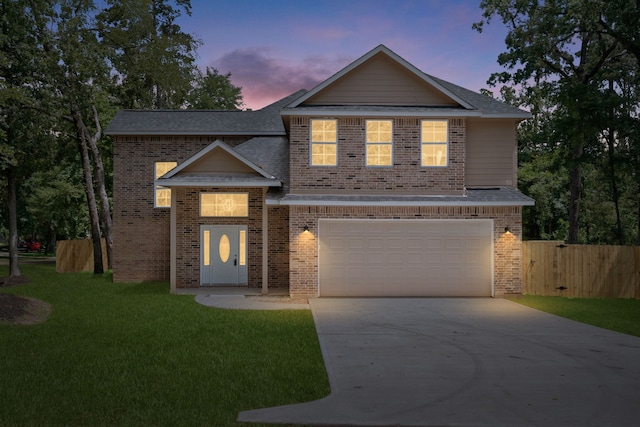 110 Broken Wheel Cir, Conroe, TX 77316 - traditional home featuring concrete driveway, an attached garage, brick siding, and roof with shingles