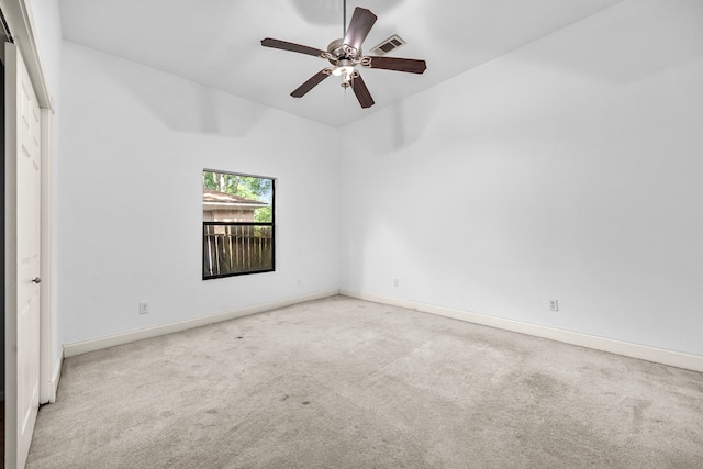 15810 Juneau Ln, Jersey Village, TX 77040 - empty room featuring carpet flooring and ceiling fan