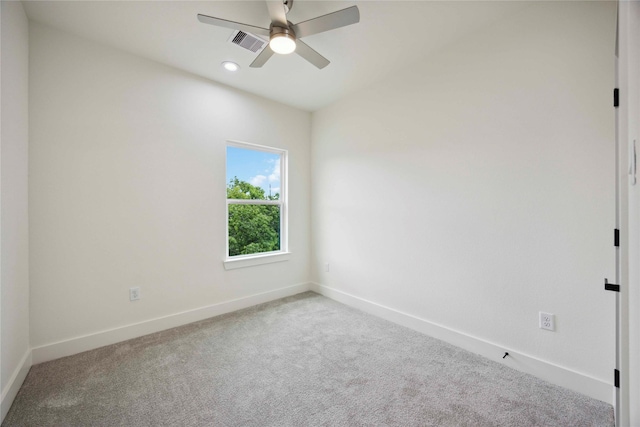 7906 Brandon St, Houston, TX 77051 - carpeted empty room featuring a ceiling fan and recessed lighting