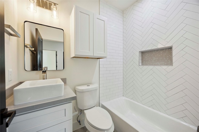 7906 Brandon St, Houston, TX 77051 - full bathroom featuring vanity and bathing tub / shower combination