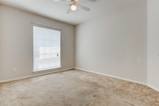 14006 Marners Ct, Houston, TX 77014 - carpeted empty room with ceiling fan and baseboards