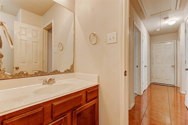 14006 Marners Ct, Houston, TX 77014 - bathroom with tile patterned floors and vanity