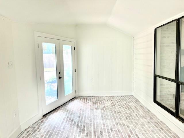 29019 Elmwood Dr, Shenandoah, TX 77381 - bonus room with french doors and vaulted ceiling