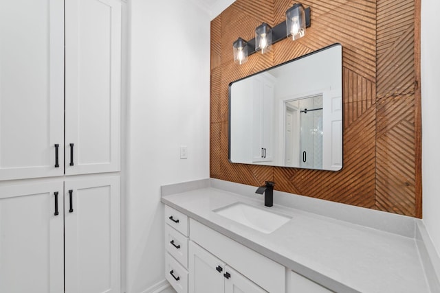 18 Sullivans Ct, Missouri City, TX 77459 - bathroom featuring vanity and a shower