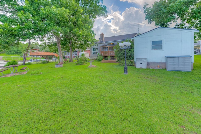 440 Lakeview Drive Loop, Coldspring, TX 77331 - view of yard with a wooden deck
