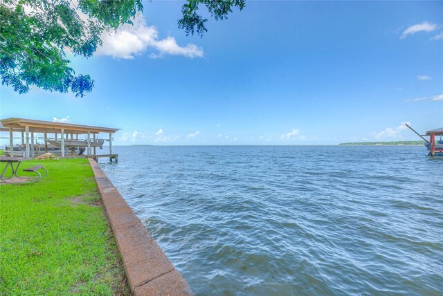 440 Lakeview Drive Loop, Coldspring, TX 77331 - dock area featuring a water view and boat lift