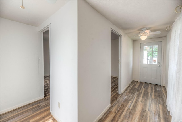 440 Lakeview Drive Loop, Coldspring, TX 77331 - hallway with wood finished floors and baseboards