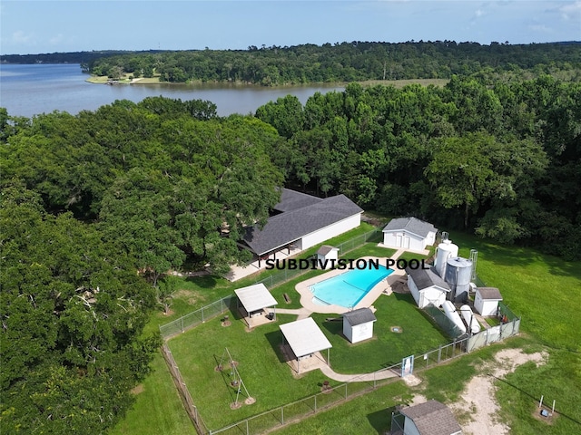 440 Lakeview Drive Loop, Coldspring, TX 77331 - drone / aerial view of a nearby body of water