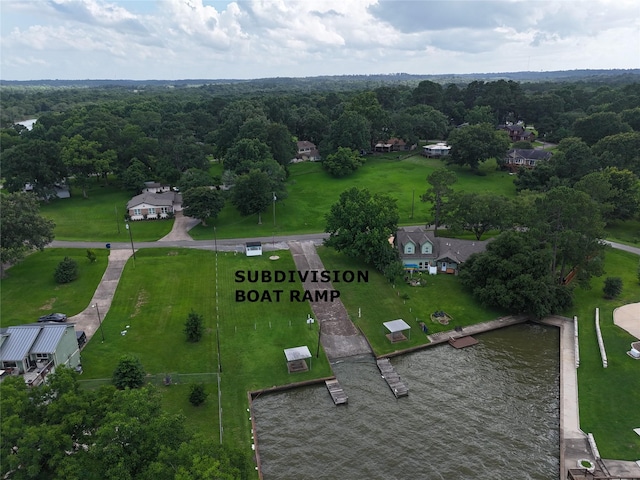 440 Lakeview Drive Loop, Coldspring, TX 77331 - aerial view of a nearby body of water