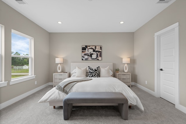 5935 Cebra, Houston, TX 77091 - bedroom featuring light colored carpet and recessed lighting