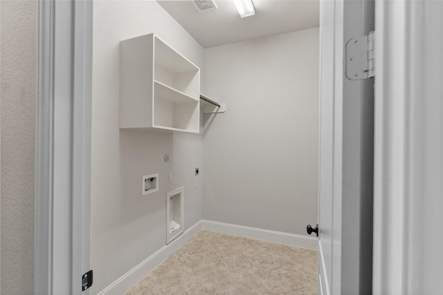 23411 Reynolds Pond Dr, New Caney, TX 77357 - laundry room featuring hookup for a gas dryer, electric dryer hookup, hookup for a washing machine, and light tile patterned floors