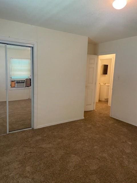 5514 Borden Ave, Galveston, TX 77551 - empty room featuring cooling unit and carpet
