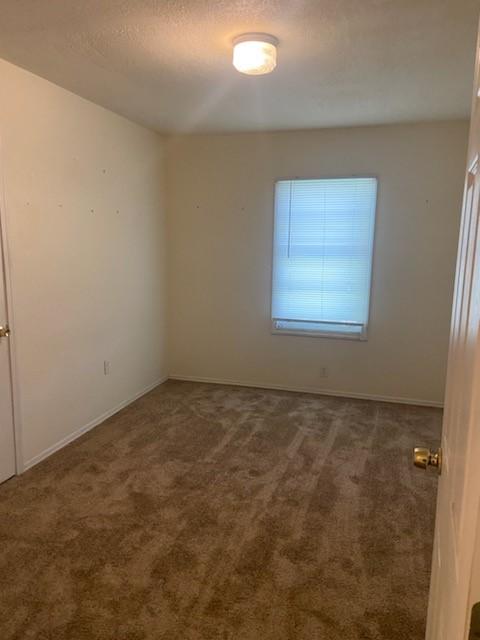 5514 Borden Ave, Galveston, TX 77551 - spare room featuring carpet and a textured ceiling