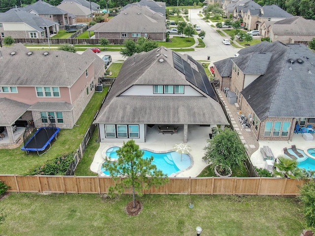 31276 New Forest Park Ln, Spring, TX 77386 - rear view of property with a fenced backyard, a residential view, and a patio area
