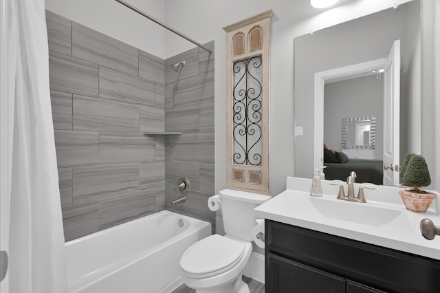 31276 New Forest Park Ln, Spring, TX 77386 - ensuite bathroom featuring shower / bath combo and vanity