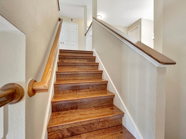 3219 Almond Creek Dr, Houston, TX 77059 - stairs with wood finished floors