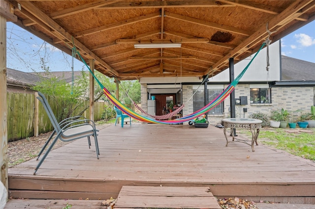 19922 Big Timber Dr, Humble, TX 77346 - view of wooden terrace