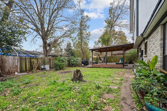 19922 Big Timber Dr, Humble, TX 77346 - fenced backyard featuring a wooden deck