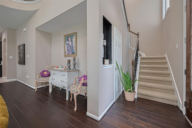 9107 Solvista Pass Ln, Houston, TX 77070 - foyer entrance with wood finished floors and stairway