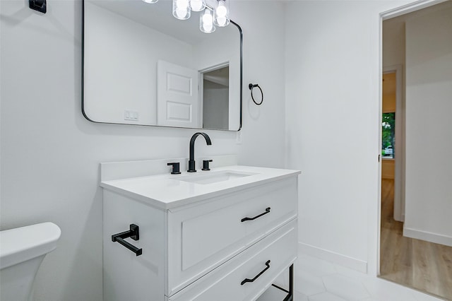 7226 Troulon Dr, Houston, TX 77074 - bathroom with vanity and toilet