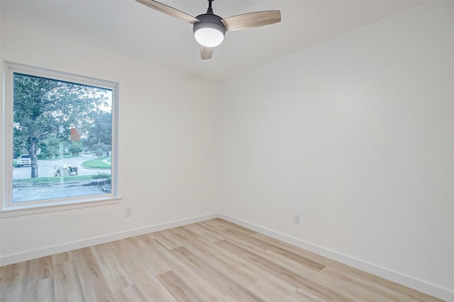 7226 Troulon Dr, Houston, TX 77074 - spare room with light wood finished floors and a ceiling fan