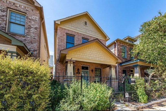 5303 Nett St Unit A, Houston, TX 77007 - view of front of home with brick siding