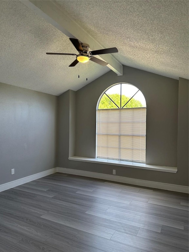 2922 Field Line Dr, Sugar Land, TX 77479 - empty room featuring ceiling fan, a textured ceiling, and wood finished floors