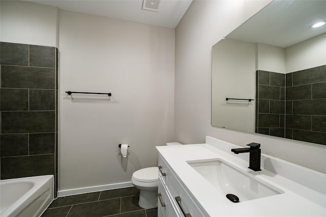 11325 Stonework Garden Ln, Houston, TX 77076 - bathroom featuring tile patterned flooring, vanity, and shower / bathtub combination