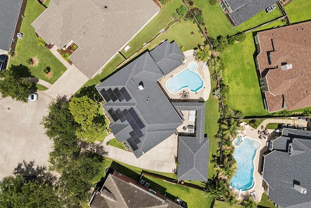 1155 Rustling Wind Ln, League City, TX 77573 - bird's eye view of a pool area
