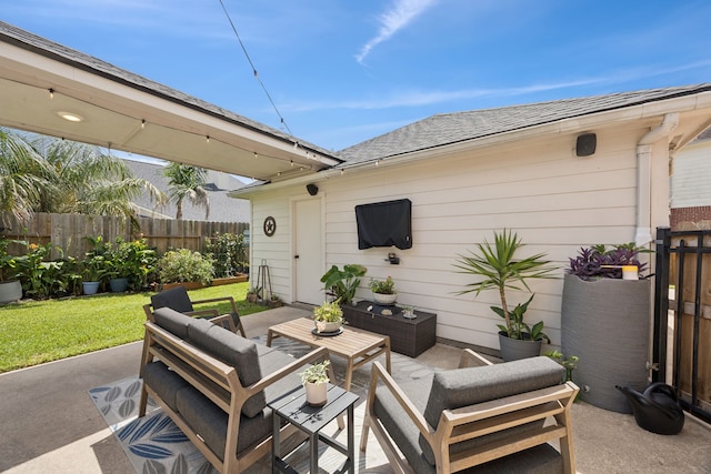 1155 Rustling Wind Ln, League City, TX 77573 - view of patio with an outdoor living space