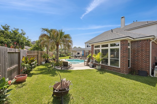 1155 Rustling Wind Ln, League City, TX 77573 - fenced backyard featuring a patio
