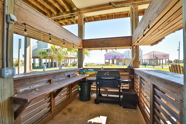 862 Gregory Ln, Port Bolivar, TX 77650 - view of patio featuring a gazebo